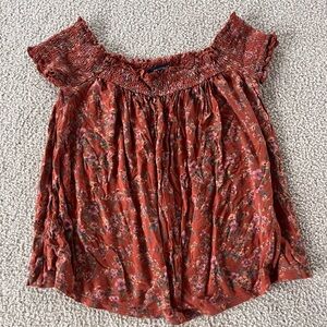 AE Floral Off the Shoulder Top